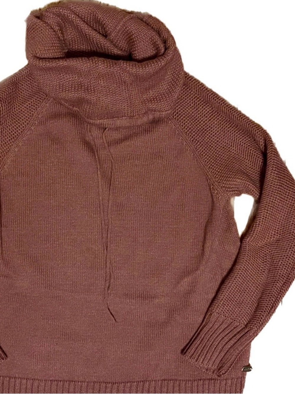 Carve Designs Cowl Neck Sweater - Mauve - Women’s Medium